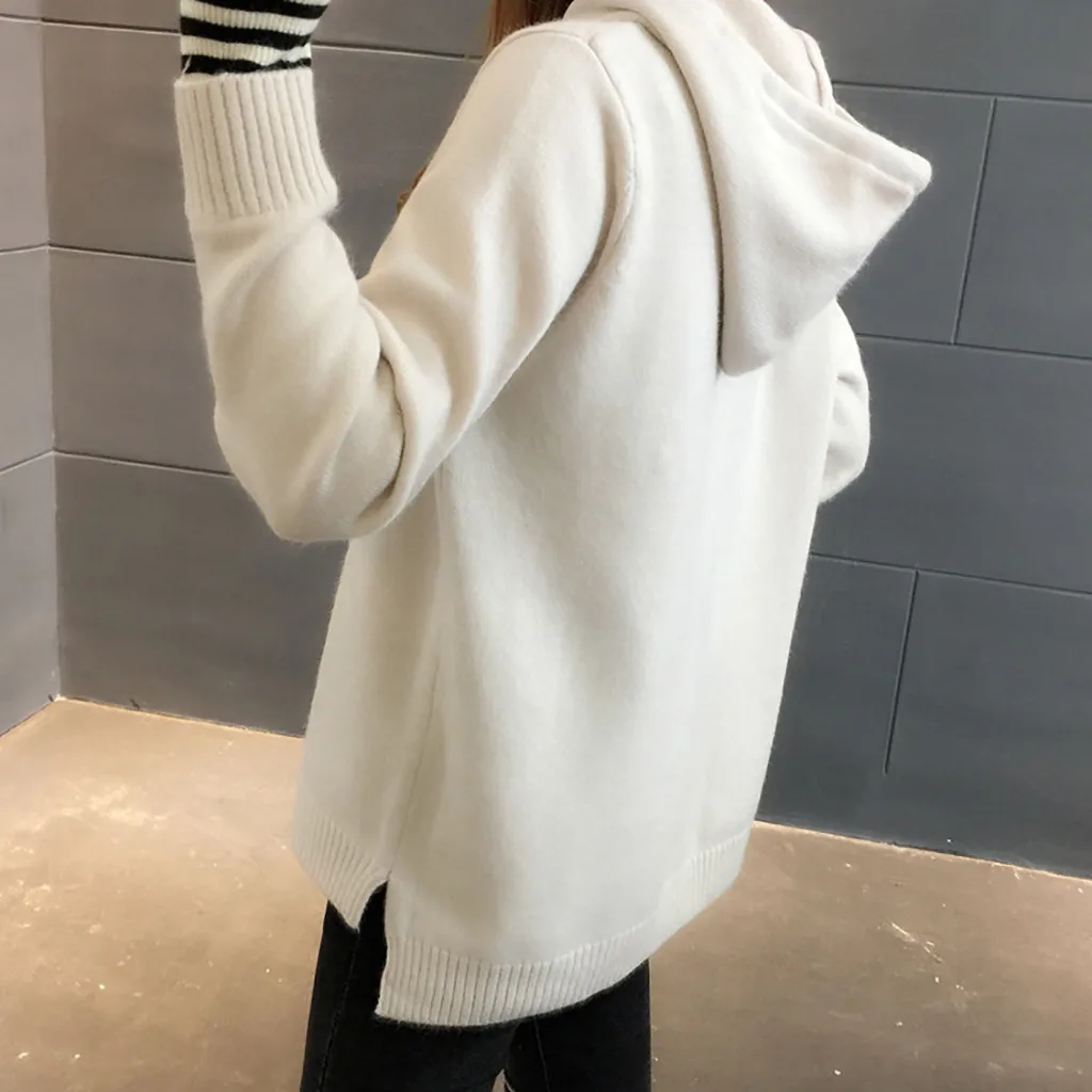 Ropa mujer bluza damsk толстовки женские повседневные однотонные с длинным рукавом негабаритных толстовка с завязками Трикотажные s moletom feminino