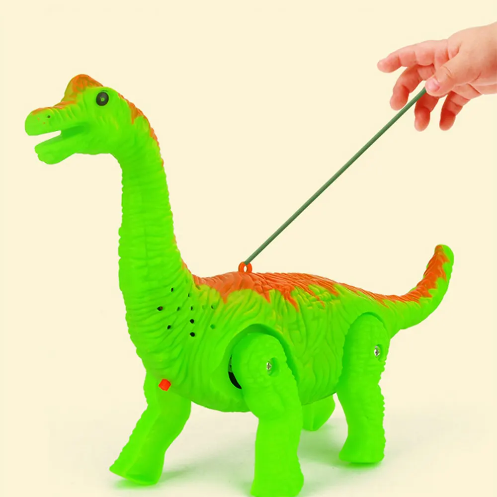 Электронный Робот-светильник со звуком, Электрический прогулочный светильник, вокальный поводок, динозавр для детей, детские игрушки, рождественский подарок, разные цвета, Новинка