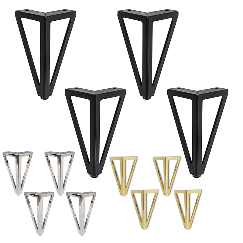 4PCS Replacement Metal Furniture Feet Triangle Furniture Feet For