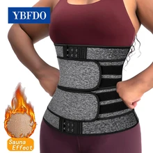  YBFDO New Waist Trainer Corset for Women Slimming Body Shaper Weight Loss Belly Girdle Fat Burning Three-Breasted Waist Trimmer 