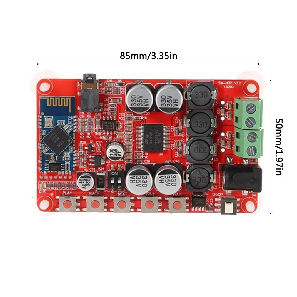 Tda7492P Мощность Плата усилителя аудио получения Мощность усилитель Csr4.0 цифровой Мощность модуль усилителя