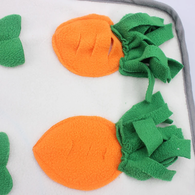 Rabbit Sniffing Pad Bunny Puzzle Play Interactive Snack Mat Anti-boring Toys For Lapin Hamster Guinea Pig Chinchilla Pet Supplie