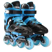 Взрослые коньки шкив блестящая причудливая обувь прямой ряд однорядные мужские женские детские роликовые коньки размер 35-44