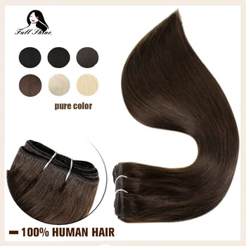 

Full Shine Hair Weft Solid Color Weave 100g Machine Made Remy Hair Extensions Bundles Sew In Ribbon Straight Hair