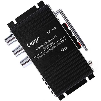 

15WX2 USB SD DVD CD FM MP3 digital player car auto amplifier A68USB motorcycle 2ch output stereo audio power amplier