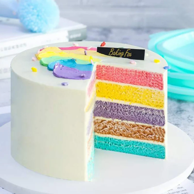 4Pcs Household Silicone Round Cake Mold Kitchen Round DIY Handmade Cake Baking Mold Silicone Mold For Bakery Home Kitchen Tools