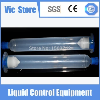 

Free Shipping 3Pcs Quality EFD 10cc/ml Pneumatic Syringe With Tip Cap/Stopper, Pistons & End Cap Cover