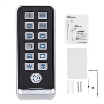 

13.56MHz RFID Access Control Kit Password Card Unlock Wiegand26/34 IP67 Waterproof Backlit Keypad Hot Sale