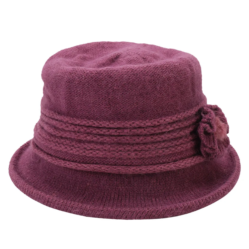 Hot Pink Модная зимняя Панамка из искусственного меха для женщин, одноцветная утолщенная мягкая теплая Кепка охотника рыбака Выходная шляпа, женская панама, новинка - Цвет: Hot Pink