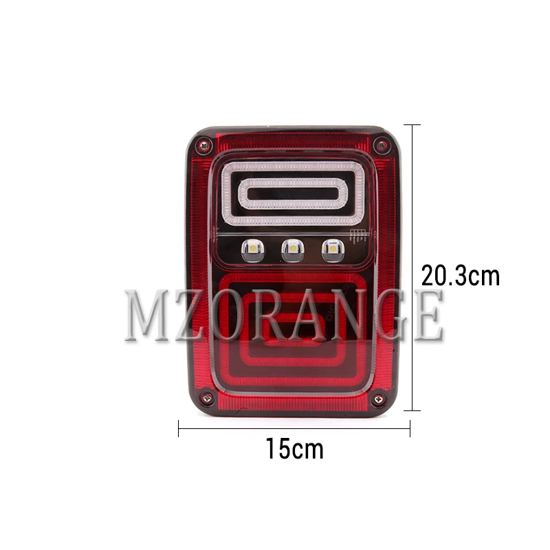 

USA Standard LED Tail lights For Jeep Wrangler JK 2007-2017 Rear Brake Light Tail Stop Fog Lamp Free shipping turn signal light