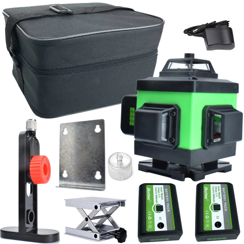 

4D 16 Green laser level 3D 16Lines laser level Self-Leveling 360 Horizontal Vertical Cross Super Powerful
