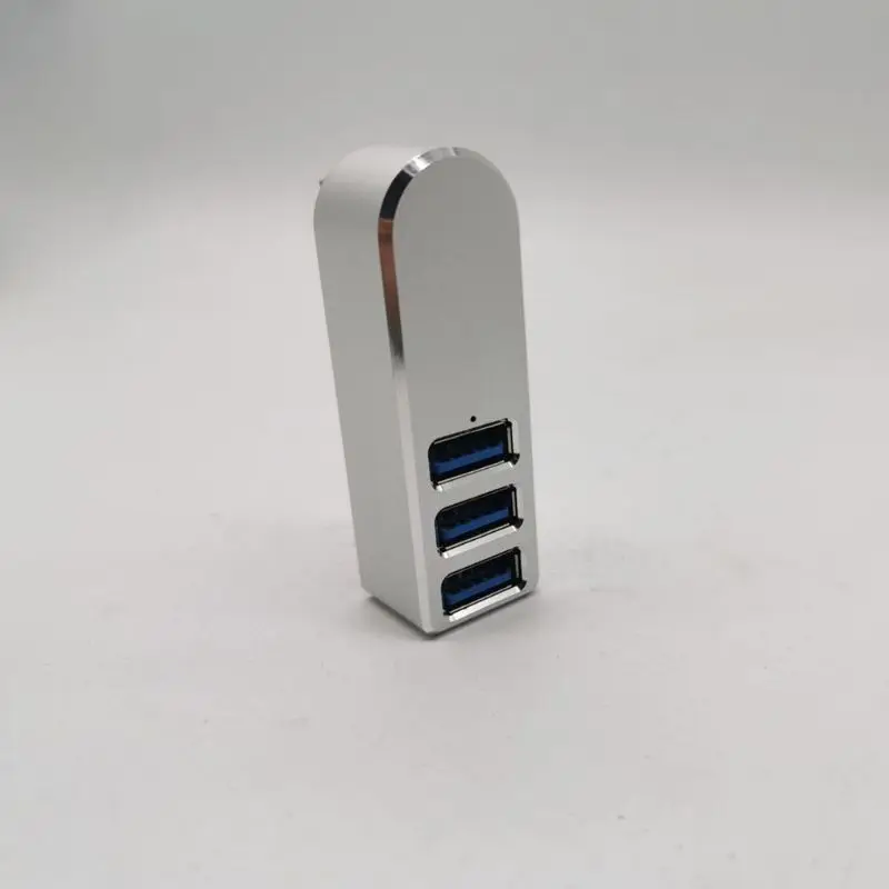 Алюминиевый сплав мини 3 порта USB 3,0 концентратор поворотный USB разветвитель адаптер для ПК ноутбука C90F