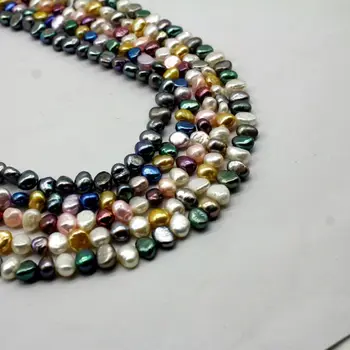 

Freshwater Cultured Pearl Beads Jewelry Making Natural Gemstone Precious 6-7mm Y4QB