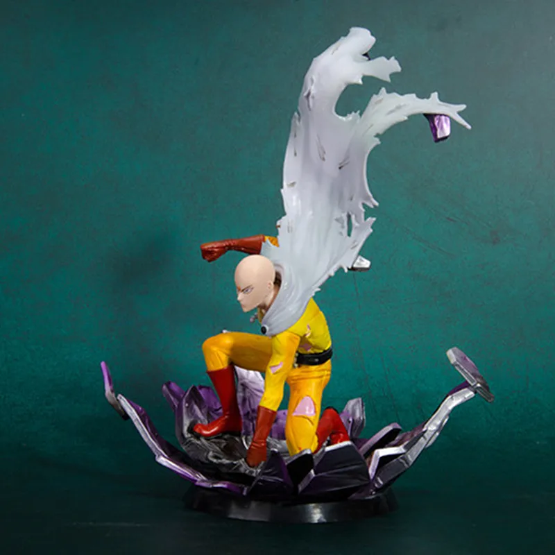 Аниме One Punch Man главный герой Saitama Teacher PVCAction фигурка Коллекционная модель игрушки A137 - Цвет: Цвет: желтый
