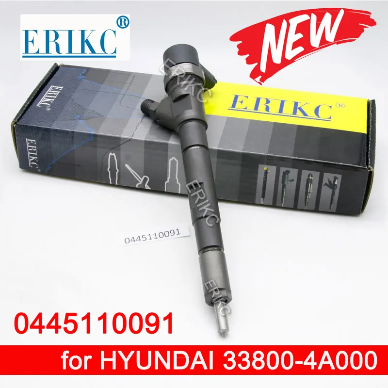 Common Rail Injector 0445110091 Auto Diesel Inyector Nozzle 0445 110 091 Pump Injection 0 445 for HUYNDAI 33800-4A000 | Автомобили и
