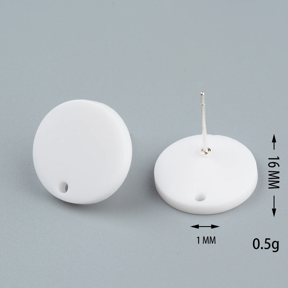 20Pcs/lot 925 Silver Needle Mini Stud Earrings Round Acrylic Colorful Helix Cartilage Tragus Lobe Ear Piercing Jewelry Wholesale 4