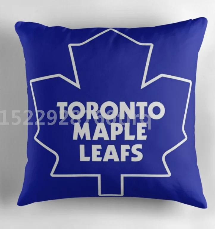 Pro Ice Hockey League Team Variety Logo Cotton Cushion Design Pillow Case Cotton Made Pillow Case 45X45cm,55X55cm(Two side - Цвет: photo color