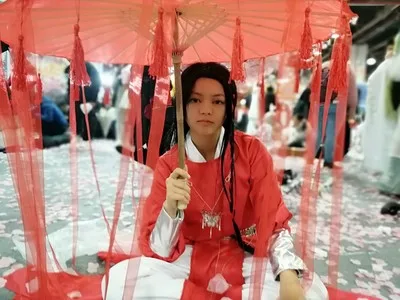 Хуа Чэн Косплей Тянь Гуань ci fu красный длинный Косплей костюмы все наборы
