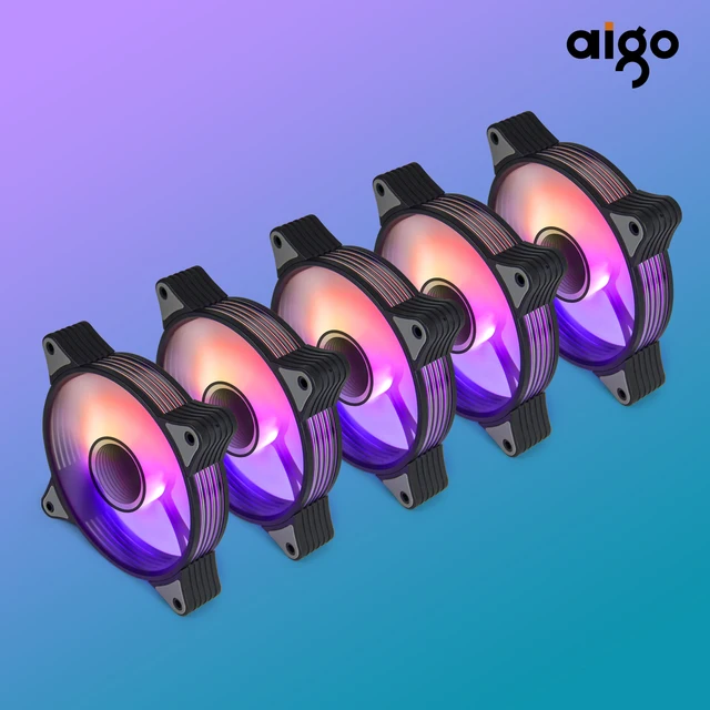 Aigo AR12PRO 120mm RGB Fan: A Colorful Cooling Choice for Your PC Case