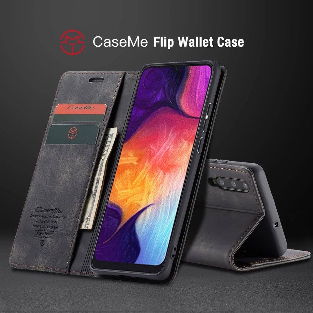 Чехол MEGSHI для Samsung A30 A20, кожаный чехол-книжка на магните, чехол-книжка для Samsung A70