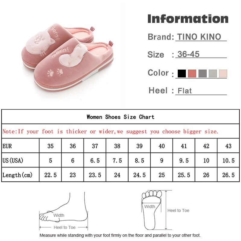 Женские зимние тапочки с рисунком кота; женская мягкая обувь на плоской подошве с принтом животных; женская домашняя обувь без застежки размера плюс