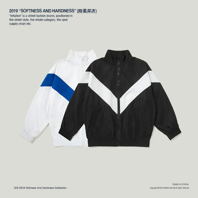 Ouyang&Ivan Children's Thin Zipper Jacket Autumn New College Wind Color Matching Girl Jacket Windbreaker Boy Sport Wear