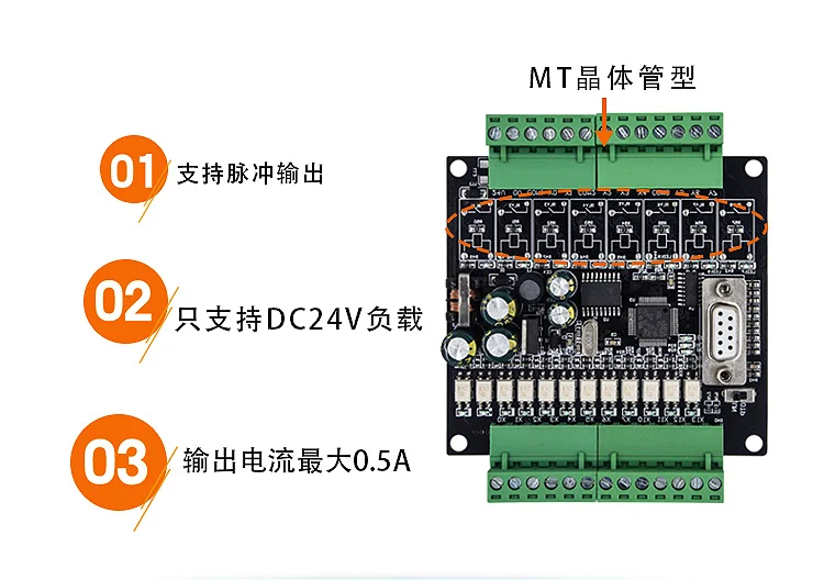 PLC промышленная контрольная плата отечественная Mitsubishi FX1N-20MT MR малый объем пластины программируемый контроллер PLC