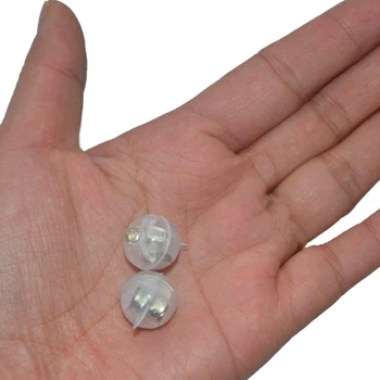 

200Pcs 100 x Round Led Flash Ball Lamp Balloon Light Long Standby Time for Paper Lantern Balloon Light Yellow & White