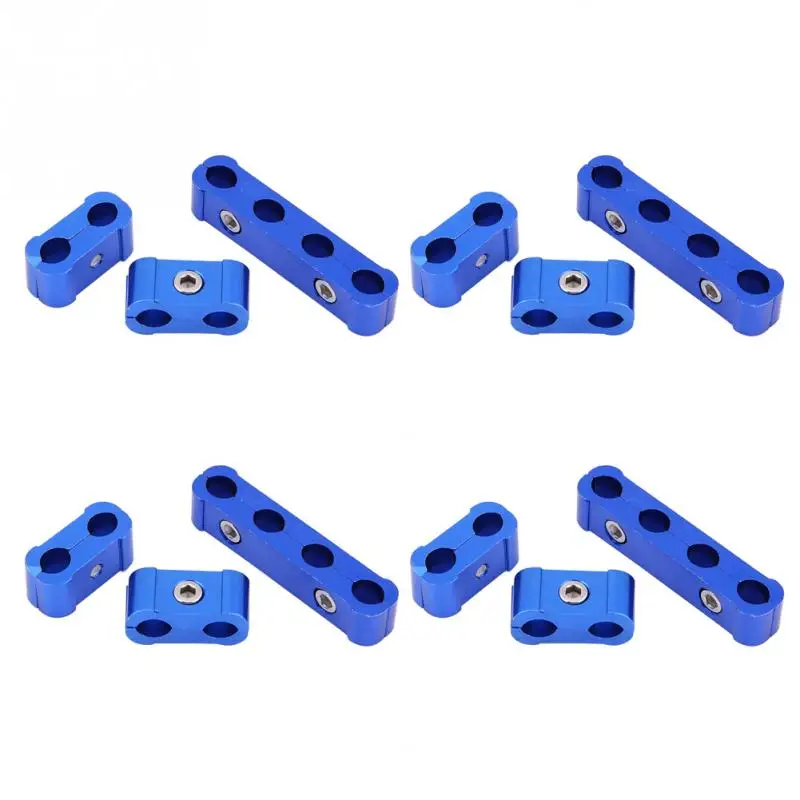 12Pcs Braided Engine Spark Plug Wire Hose Separator Clamp Fitting Kit for 8mm 9mm 10mm Suuonee Hose Separator