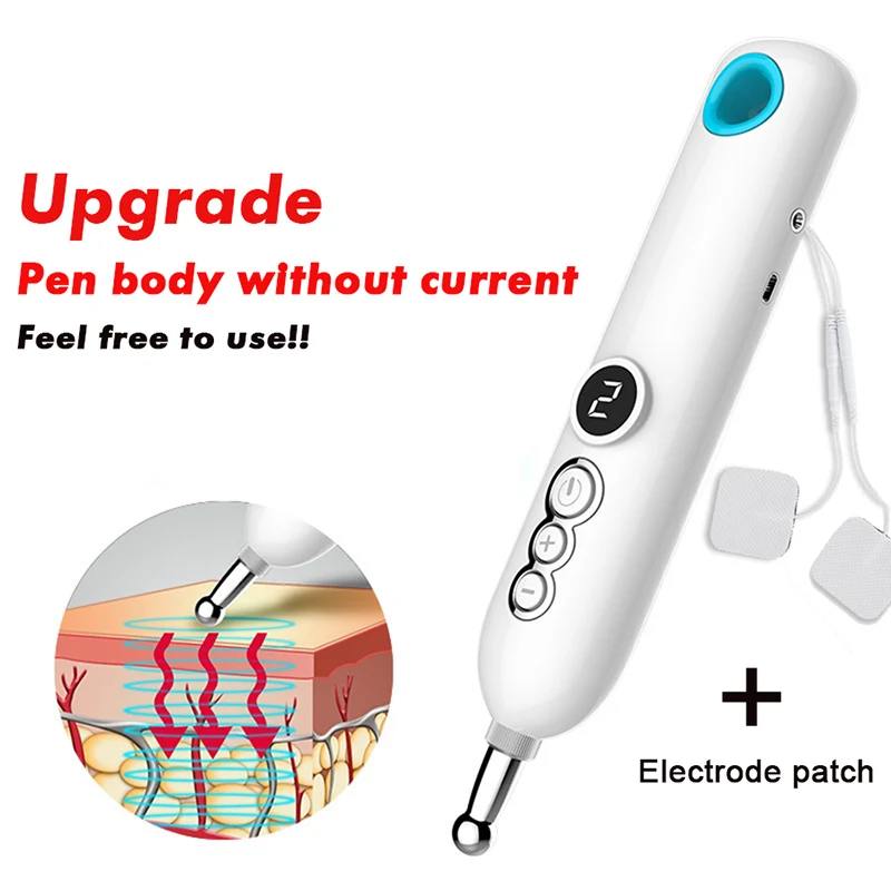 Electronic Acupunctures Pen Massage Electronic Pulse Multifunction Acupoint Physical Therapy Massage Pen Pain Relief Tools