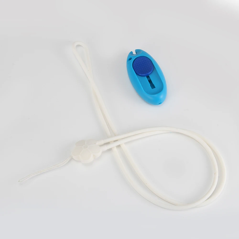 light blue 3 In 1 Multifunction Needle Threader with Cutter Tool with Necklace Lanyard@LS - Цвет: light blue