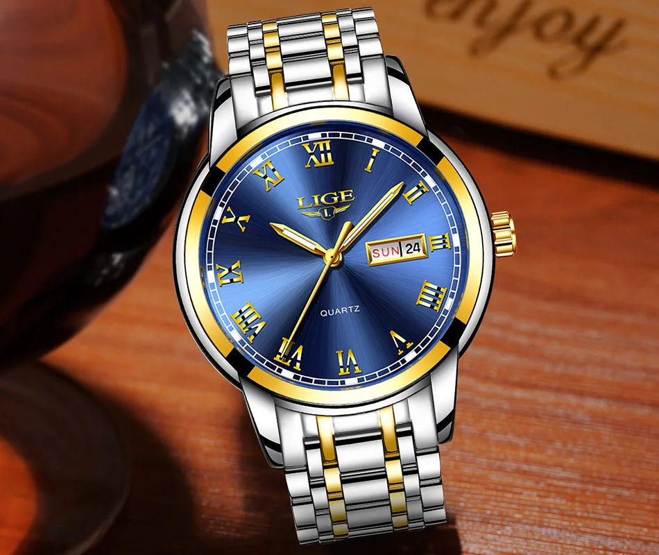 Couple Watches for Lovers Quartz Wristwatch Fashion Business Men Watch for Women Watches Stainless Steel White Gold Pair Hour