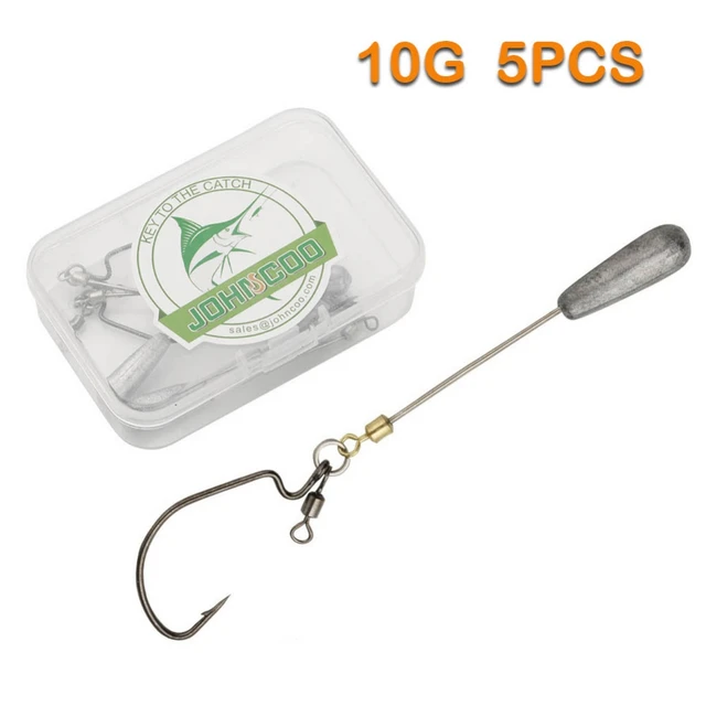 5pcs/box Fishing Hook Weights Drop Shot 3g-12g Weights Drop Shot