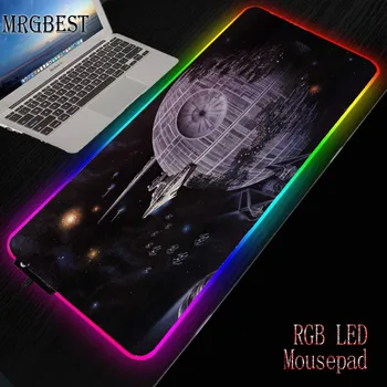 

MRGBEST Star Wars Logo RGB Mouse Pad To Notbook Computer Non-slip Rubber Padmouse Custom with Lock Edge Gaming LOL CSGO GamerS