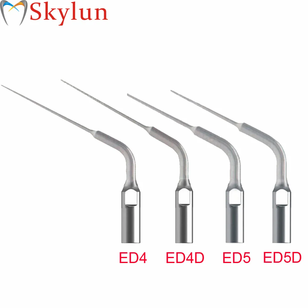 5PCS Dental Ultrasonic Scaler Tips ED4 ED4D ED5 ED5D Endo Scaling Tips
