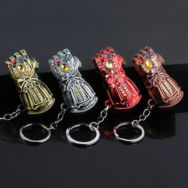 

Iron Man Infinity Gauntlet Metal Keychain Avengers Thanos Infinite Power Gloves llaveros For Men Movie Fans Souvenir Jewelry