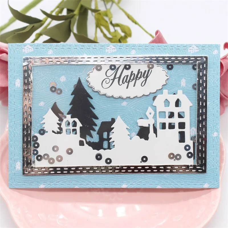 

ZFPARTY Merry Christmas Metal Cutting Dies Stencils for DIY Scrapbooking/photo album Decorative Embossing DIY Paper Cards