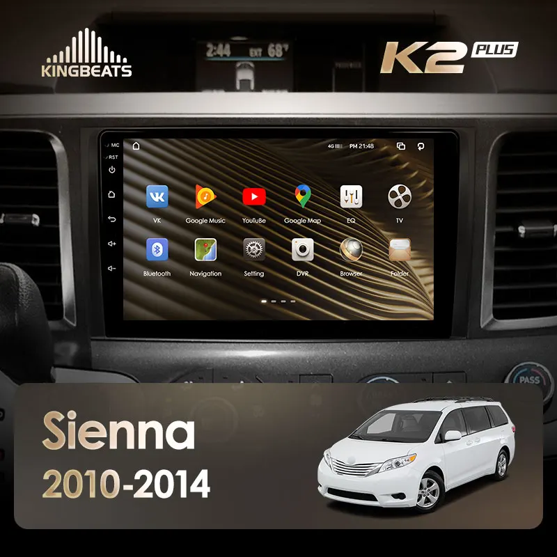 KingBeats штатное головное устройство For Toyota Sienna 3 XL30 2010 2014 GPS Android 10 автомагнитола на