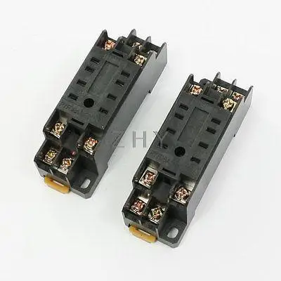 

Replacement 8P Plug 3mm Din Rail Relay Socket Base PYF08A Pair for HH52P MY2