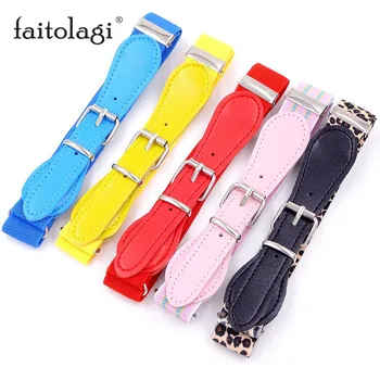 

Elastic Kids Belt With Buckle Black White Canves Boys Girls Belt Children Adjustable Waist Belts for Jeans Pants ceinture enfant