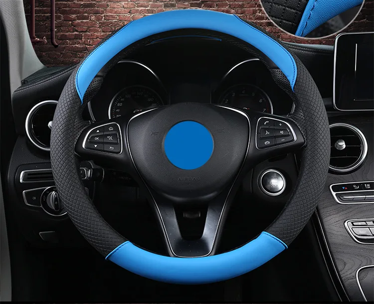 Универсальные аксессуары для интерьера чехол на руль подходит для Kia Morning Rio ceed Stonic hyundai i10 i20 Ioniq i30 Kona ix35 и т. д