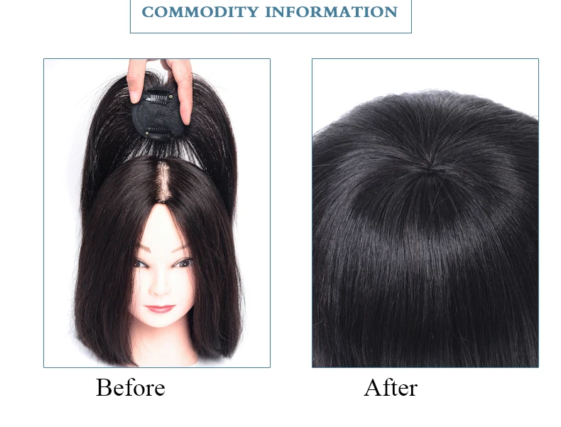 reta artificial-material de cabelo feito à mão