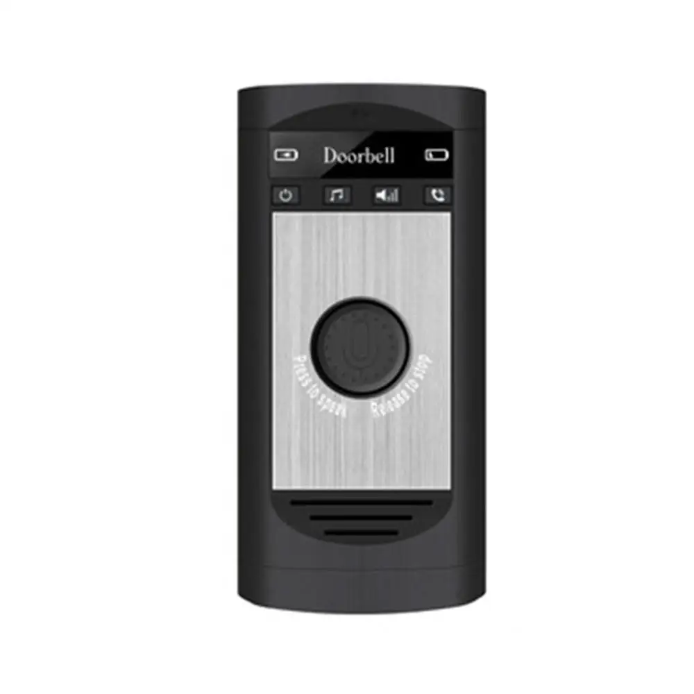 

Sliver Black 2.4G Wireless Intercom Doorbell Home Wireless Voice Intercom Doorbell Support Two-way Intercom