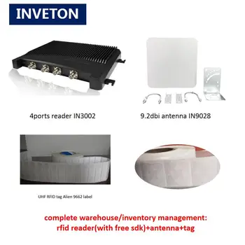 

Asset tracking system 2/4/8/16 antenna ports long range rfid reader tcp ip impinj r2000 chip sdk for warehouse management system
