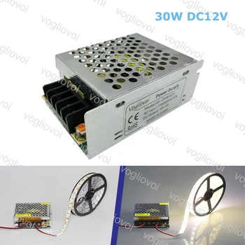 

Vogliovoi Lighting Transformers 110V 220V to DC 12V 2.5A CCTV LED Strip Power Supply Adapter
