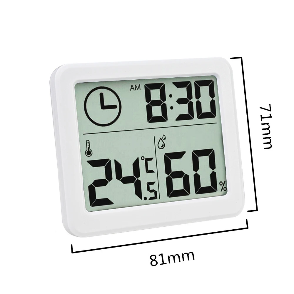 Anpro Многофункциональный Термометр-Гигрометр автоматический электронный монитор температуры и влажности Часы 3,2 дюймов Большой ЖК-экран