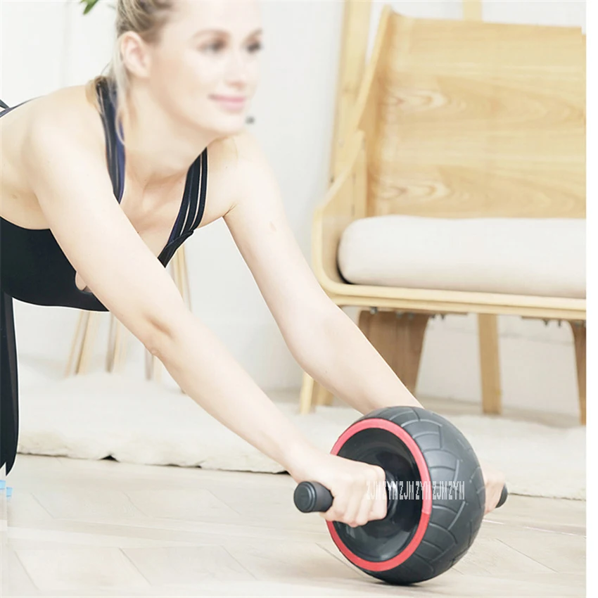 Zx-101 Ab Roller Coaster Ab Power Roller Wheel Gomma Addominale Muscle Wheel Addome Trainer Indoor Muscle Exercise Equipment