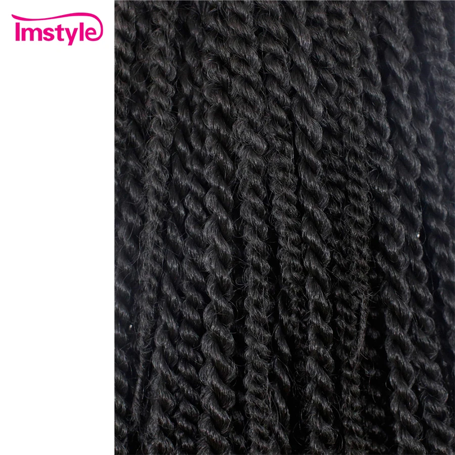Imstyle плетеные парики для черных женщин, черные синтетические волосы на кружеве, парик из косы волос с детскими волосами, натуральный парик