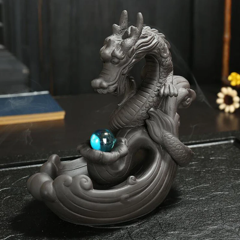 Дымовая курильница для благовоний держатель водопада Quemador Incienso Dragon Decoration brumeur Dencens курильница для хранения ладана домашний декор