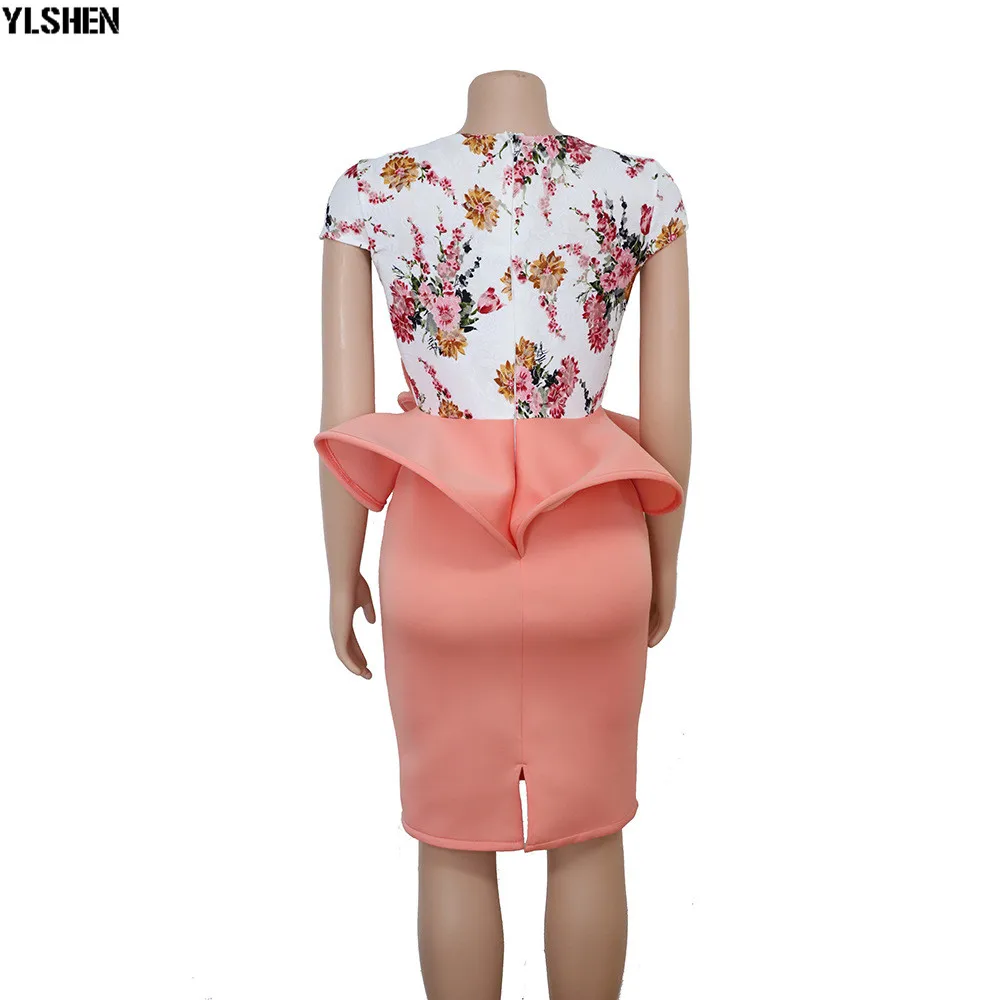 African Dresses For Women African Clothes Africa Dress Print Dashiki Ladies Clothing Handmade Flower Ankara Grown African Dress 12